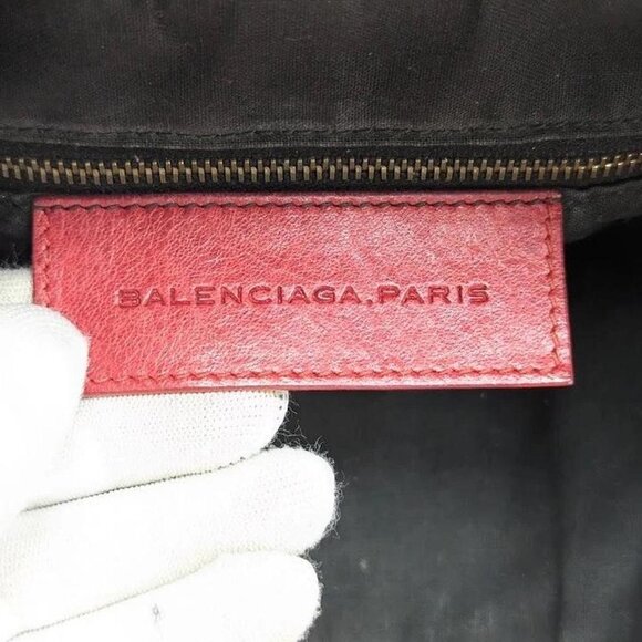 Vintage Balenciaga class mini pompon leather hand bucket bag with double handle - Picture 8 of 8